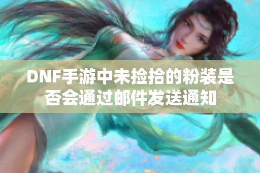 DNF手游中未捡拾的粉装是否会通过邮件发送通知