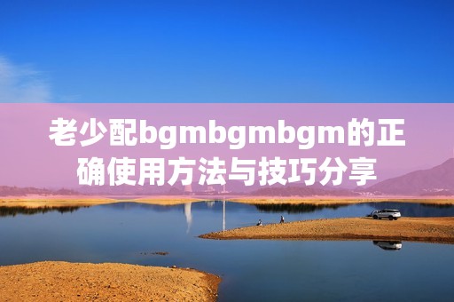 老少配bgmbgmbgm的正确使用方法与技巧分享