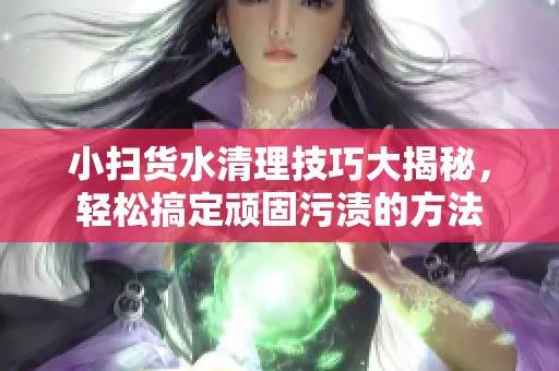 小扫货水清理技巧大揭秘，轻松搞定顽固污渍的方法