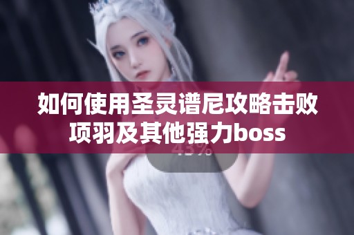 如何使用圣灵谱尼攻略击败项羽及其他强力boss