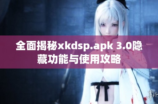 全面揭秘xkdsp.apk 3.0隐藏功能与使用攻略