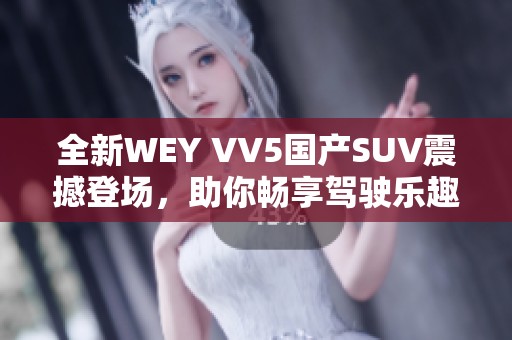 全新WEY VV5国产SUV震撼登场，助你畅享驾驶乐趣