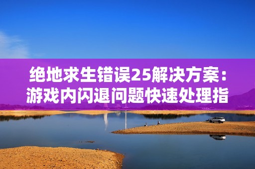 绝地求生错误25解决方案：游戏内闪退问题快速处理指南