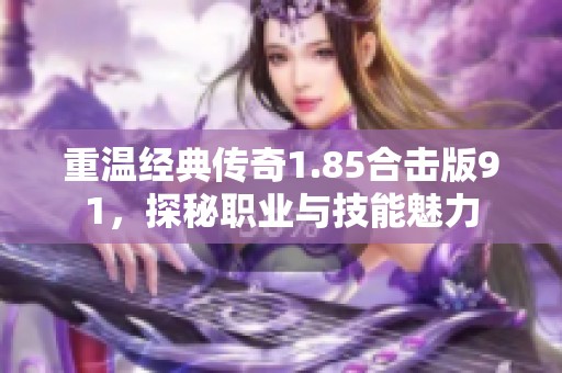 重温经典传奇1.85合击版91，探秘职业与技能魅力