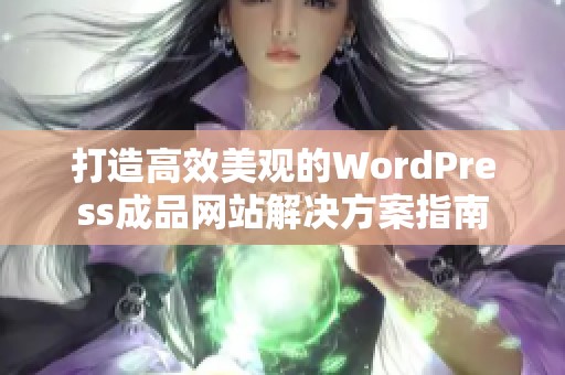 打造高效美观的WordPress成品网站解决方案指南