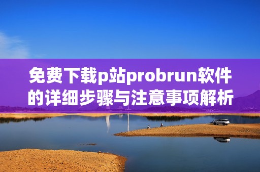 免费下载p站probrun软件的详细步骤与注意事项解析