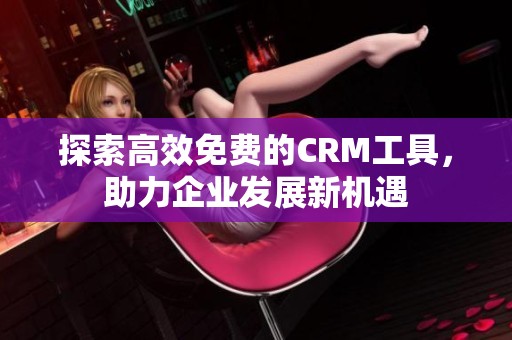 探索高效免费的CRM工具，助力企业发展新机遇