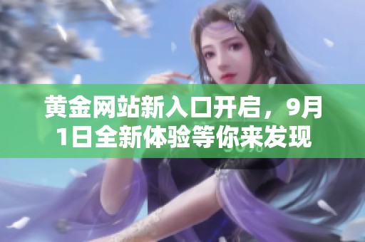 黄金网站新入口开启，9月1日全新体验等你来发现