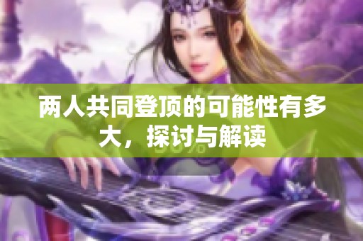 两人共同登顶的可能性有多大，探讨与解读