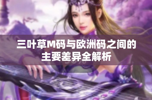 三叶草M码与欧洲码之间的主要差异全解析