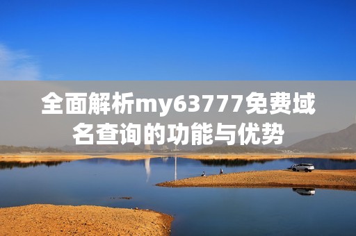 全面解析my63777免费域名查询的功能与优势