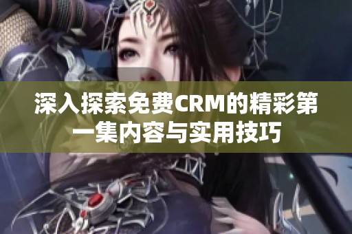 深入探索免费CRM的精彩第一集内容与实用技巧