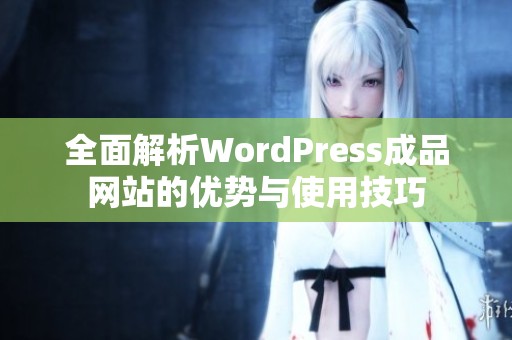 全面解析WordPress成品网站的优势与使用技巧