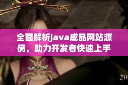 全面解析Java成品网站源码，助力开发者快速上手