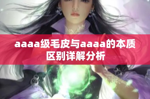 aaaa级毛皮与aaaa的本质区别详解分析